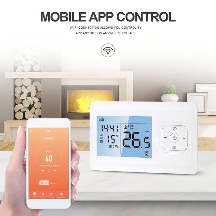 Termostat smart centrala gaz WiFi TUYA(fara fir)