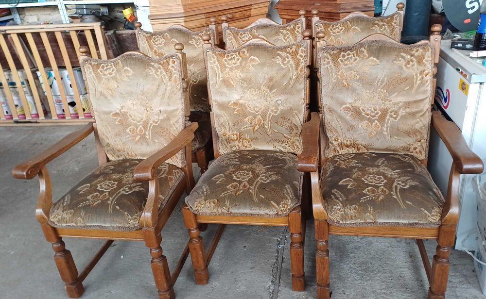 4бр стола 2 бр кресла в стил Бидермайер