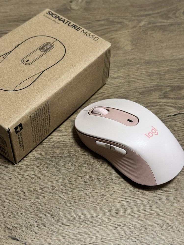 Мишка на Logitech m650 rose, розова