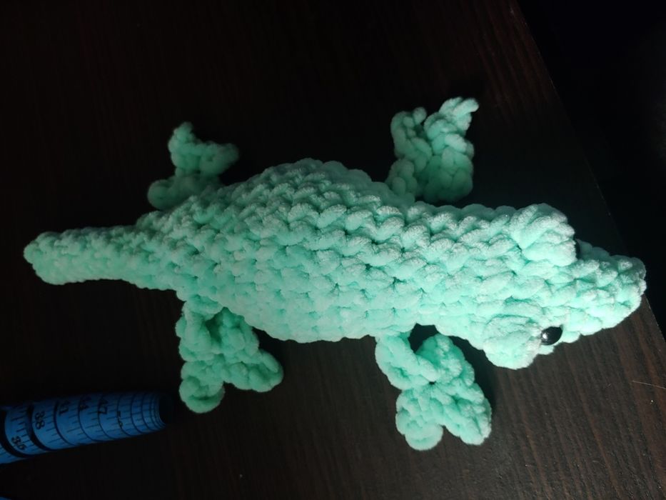 Jucarie gecko crosetata