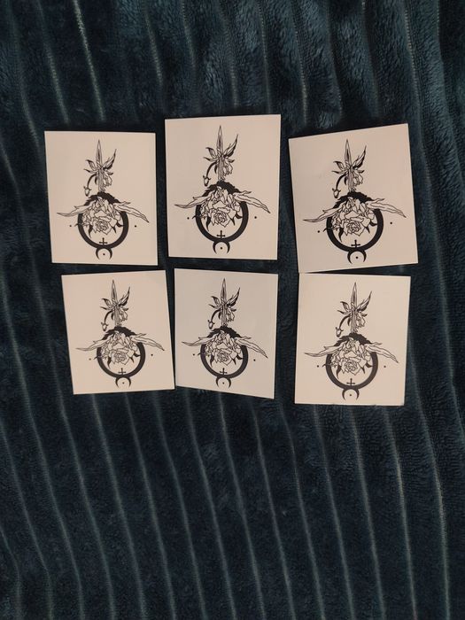 Временная татуировка  sisters Dimitrescu Resident Evil