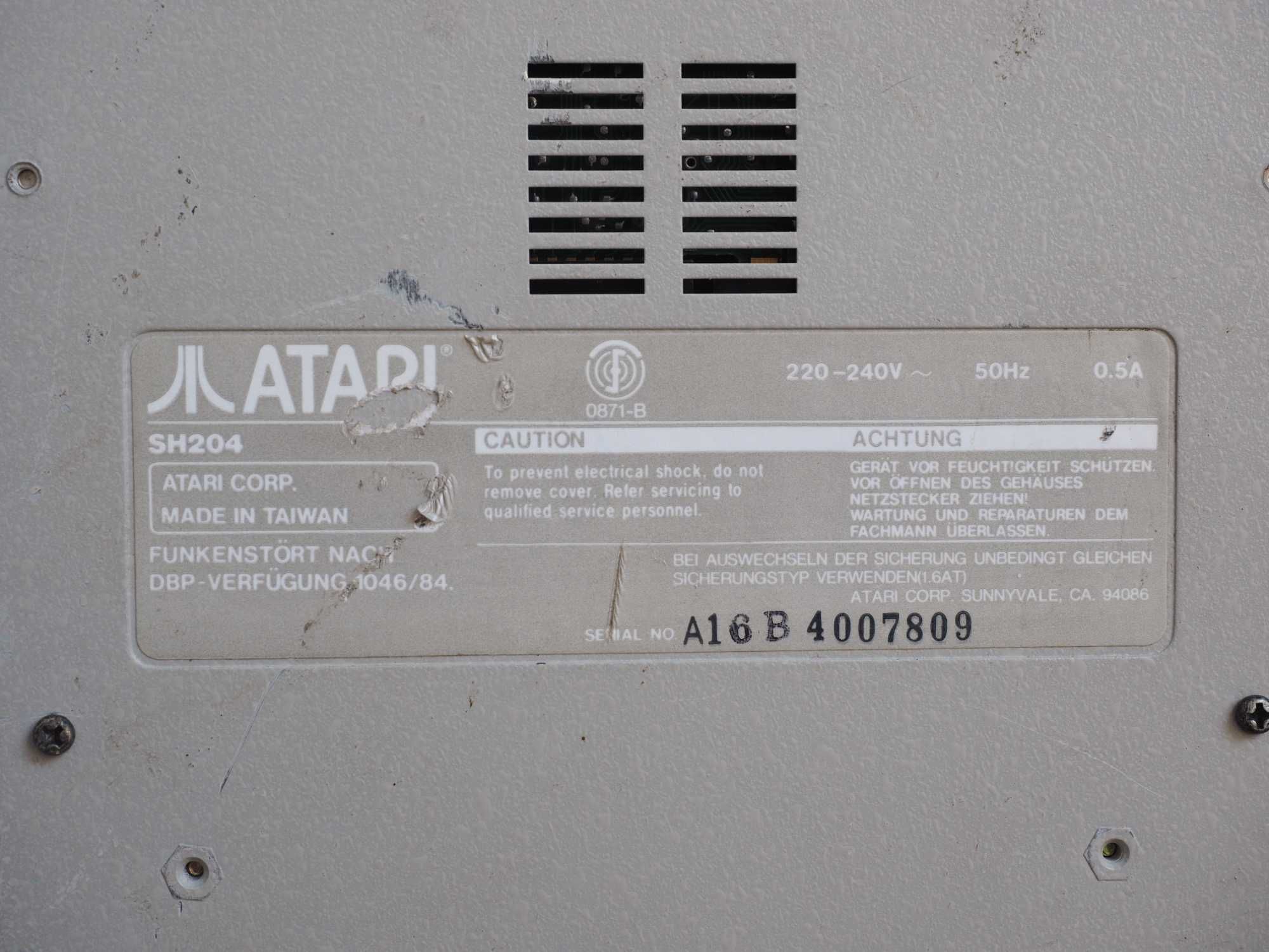 HDD extern Atari SH204 pentru calculatoarele Atari ST, retro