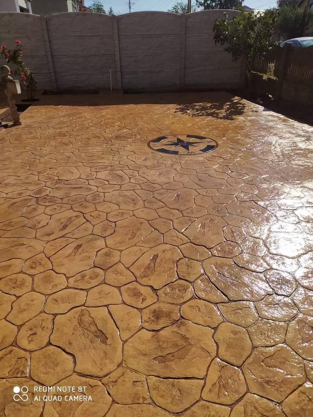 Beton amprentat, elicopterizat , vertical