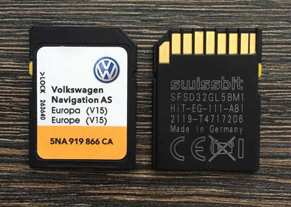 VW Discover Media AS V18 Sd Card MIB2 сд карта 2024 Навигационна Sd