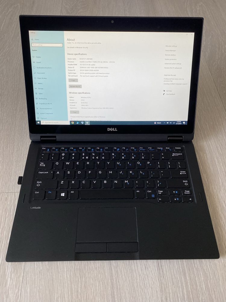 Laptop 2in1 Latitude 5289, procesor i7, 16gb ram