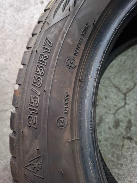 2 Всесезонни гуми Firestone 215/55/17 ДОТ22 7мм