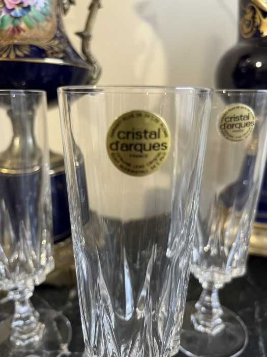 Elegant set 5 pahare pentru șampanie-cristal d argues-Franta