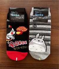 Корейские носки с принтом