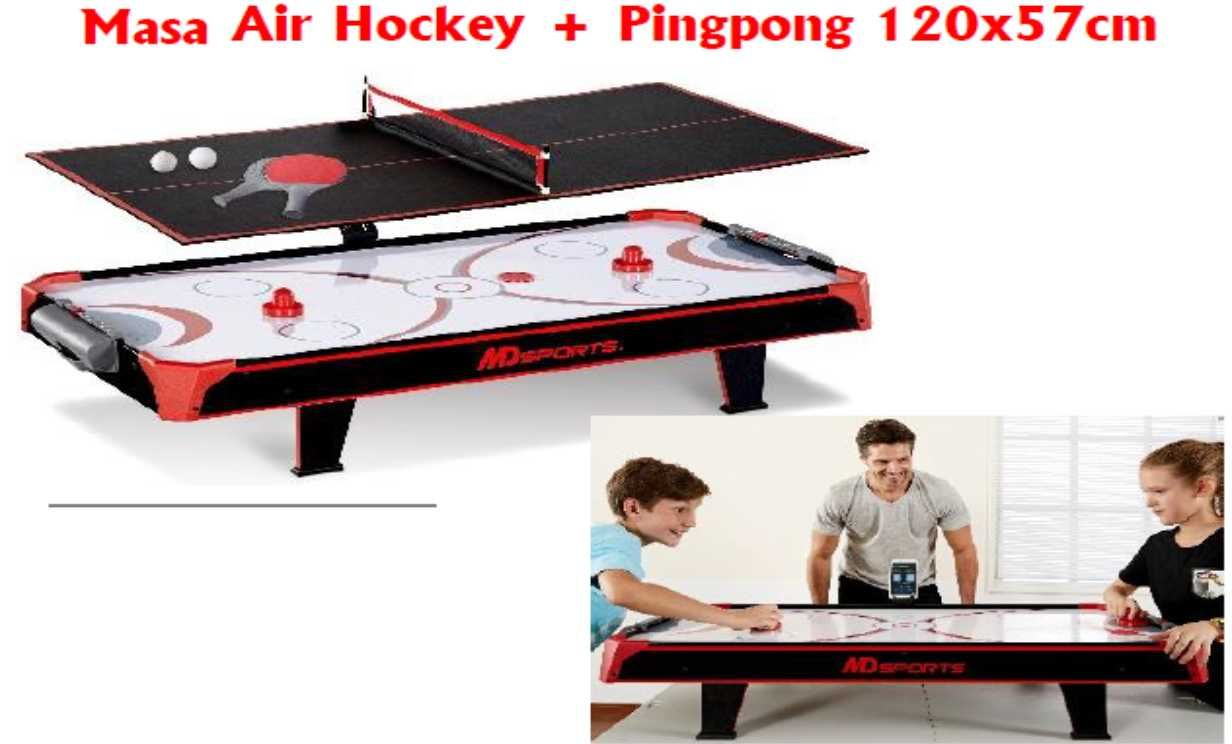 Masa Air Hockey + Pingpong 111x55x22cm, NOU!