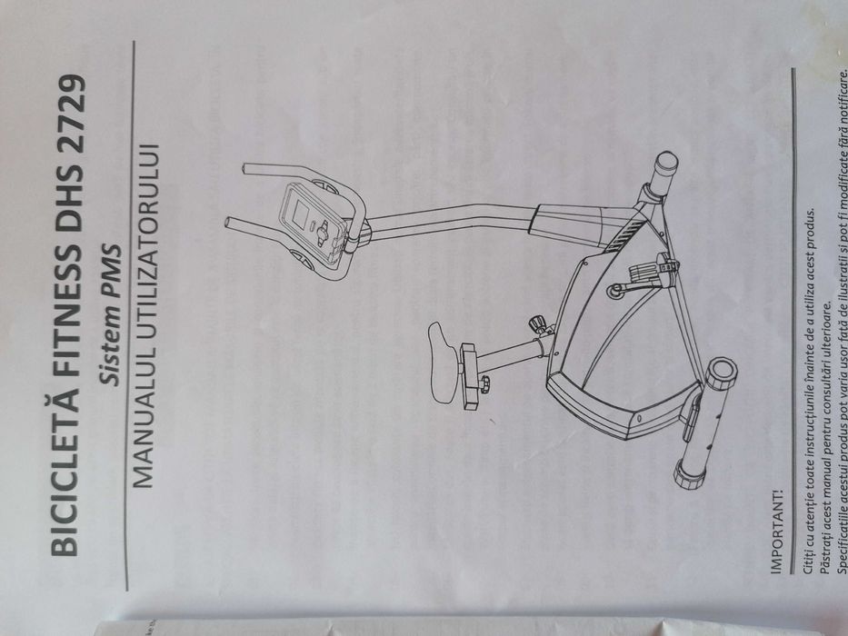 Bicicleta fitness DHS2729 Noua