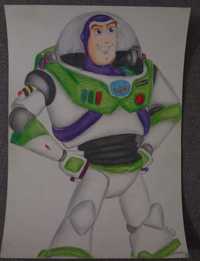 Desen pentru copii cu personajul Buzz Lightyear din Toystory