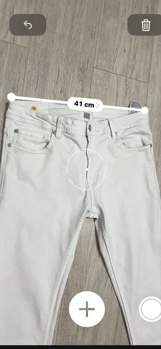 Blugi albi bărbați mărimea 33/32