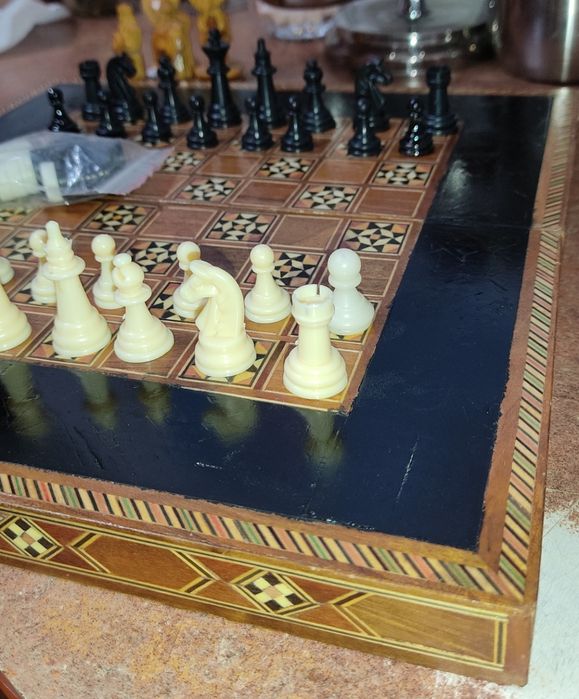 Шахматы-Шашки 2/1 пластиковые