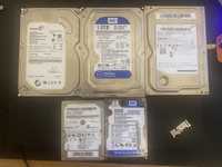 Lot 5 HDD 3.5 si 2.5, 7200 RPM, 2x1TB, 1x500 GB 2x320GB