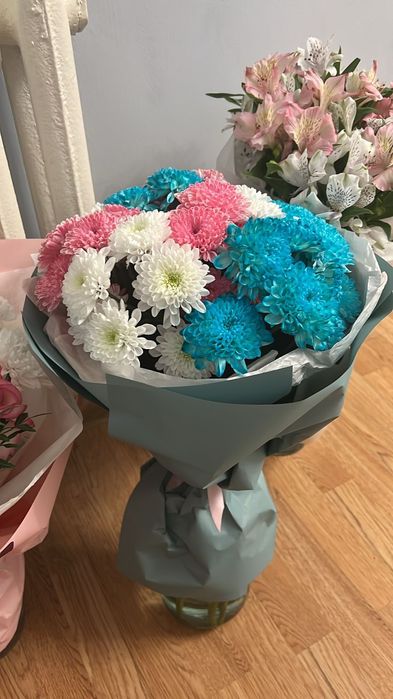 Букет хризантем цветы