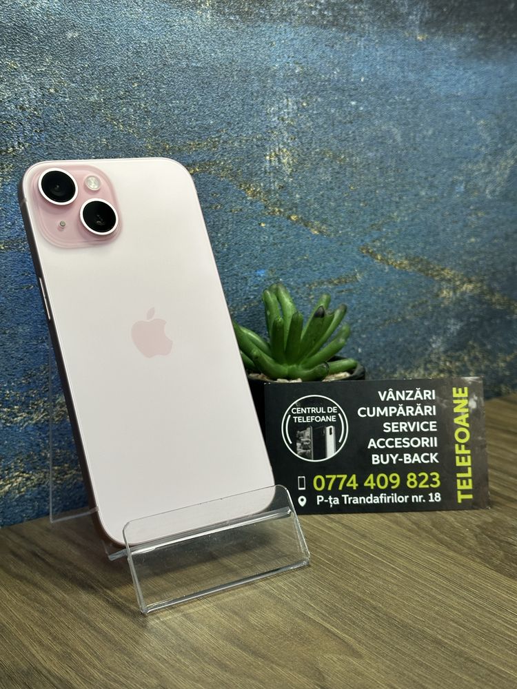 Iphone 15/128gb/Garantie 2Ani Centrul de Telefoane /rate