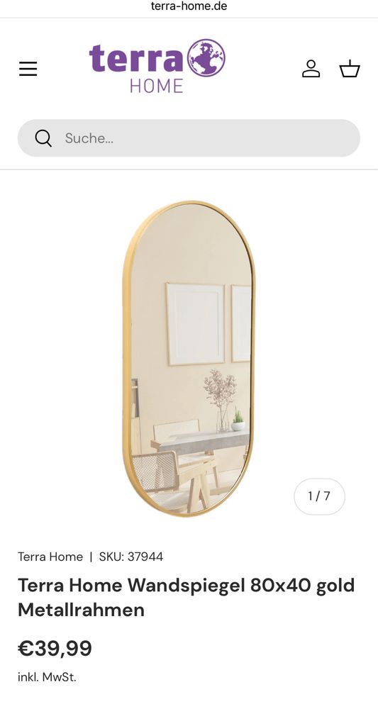 Ново Terra home огледало 40х50 и 40х80 и 30х60