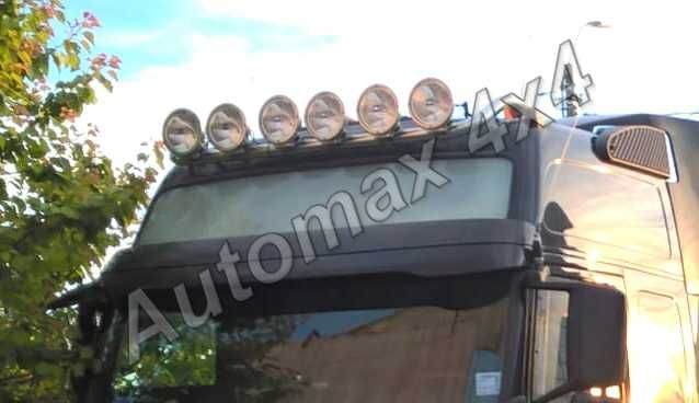 Bullbar, bara inox proiectoare plafon Volvo FH '02-'12, cabina XL