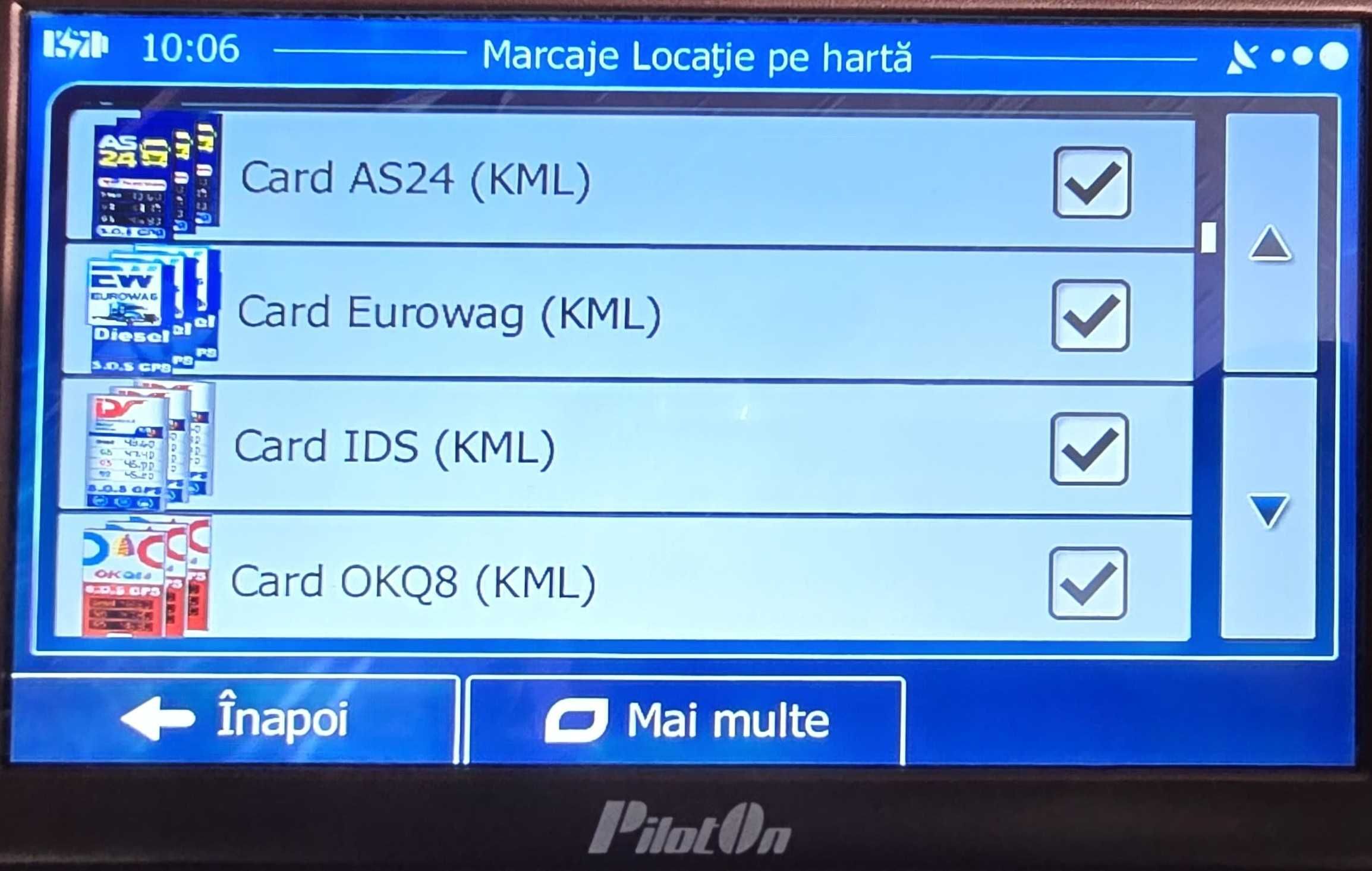 GPS PilotON H12 camera de filmat android, 16Gb DISCOUNT 10 lei inclus