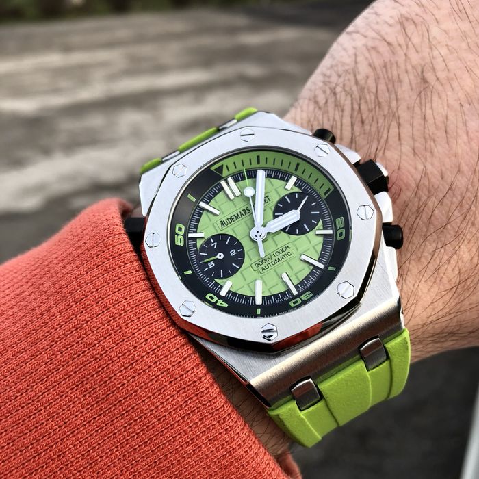 Ap Royal Oak Diver Green Dial rubber