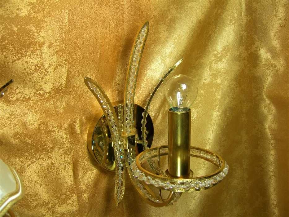 Set aplice Versailles luxe alama bronz dore cristale Franta vintage