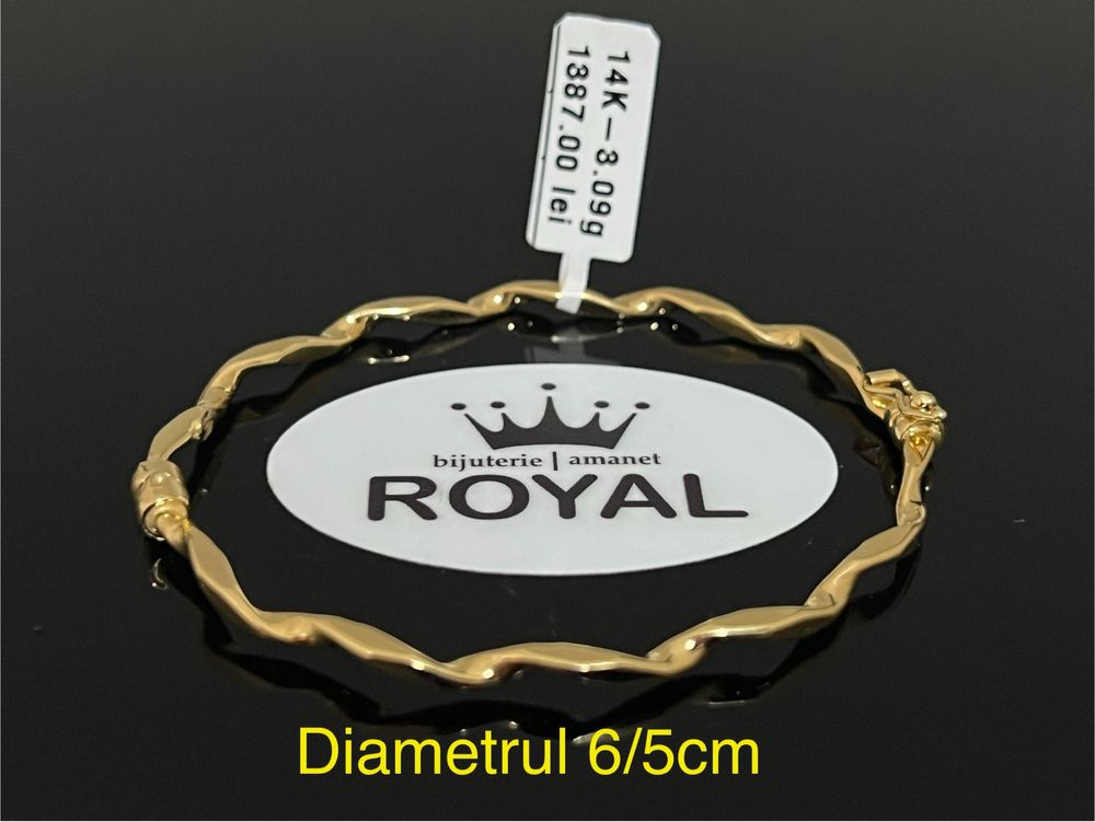 Bijuteria Royal CB : Bratara dama aur nou 14k 3,09gr