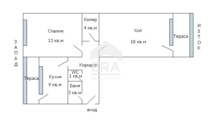 Двустаен апартамент за продажба, с отделна кухня, в кв. Младост 2, Вар