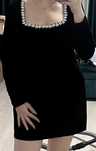 Rochie catifea neagra