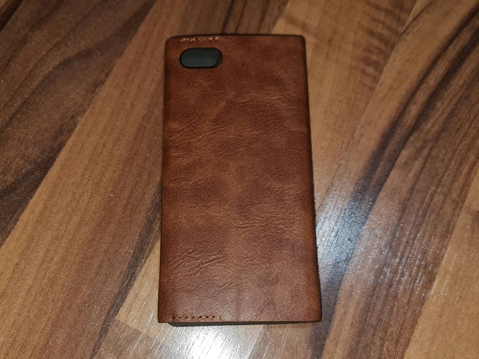 Husa flip piele originala Green Ideas Oxford Case iPhone 7 8 SE 2 SE 3