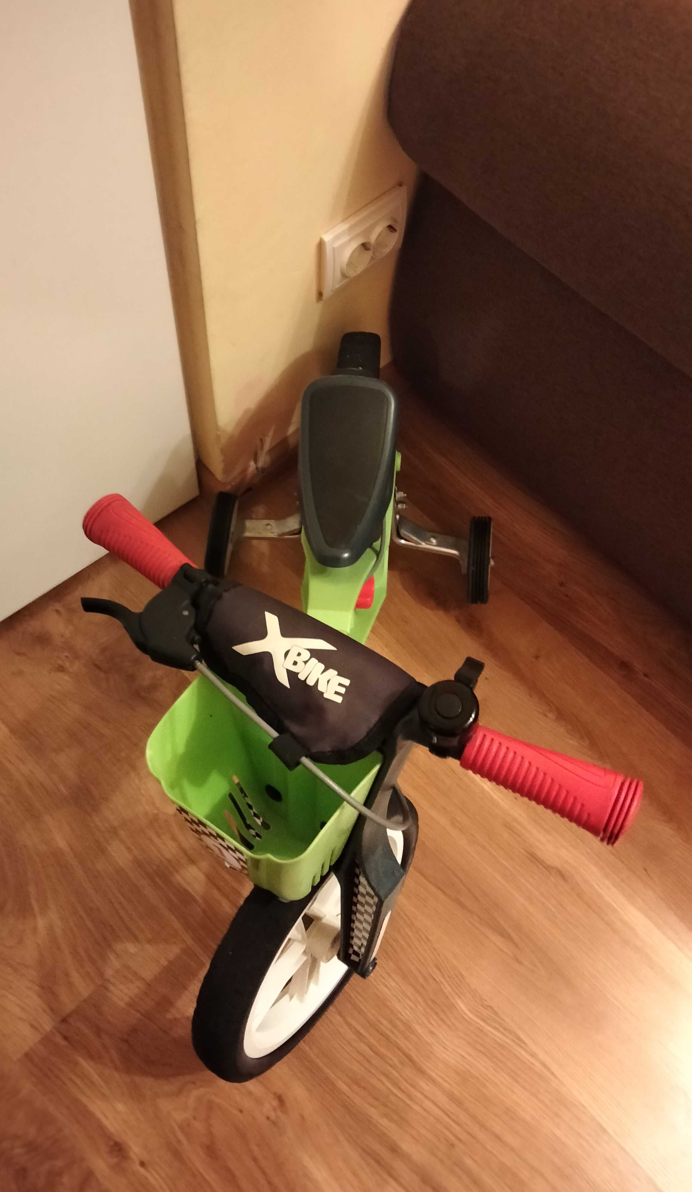 Bicicleta Xbike pentru copii fără pedale, cu roti ajutatoare si frane