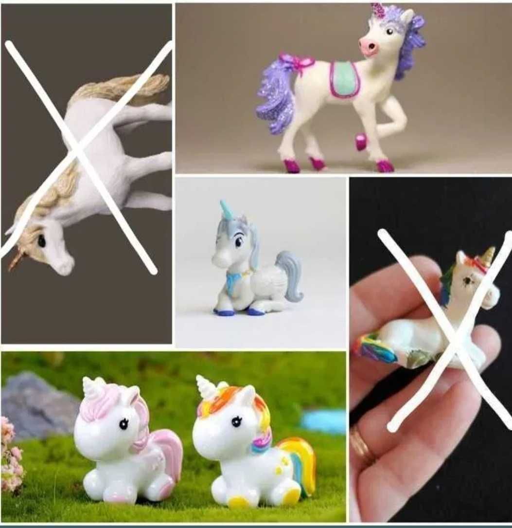 *UNICORNI_PONEI_Curcubeu_Figurine topper decoratiuni tort_I