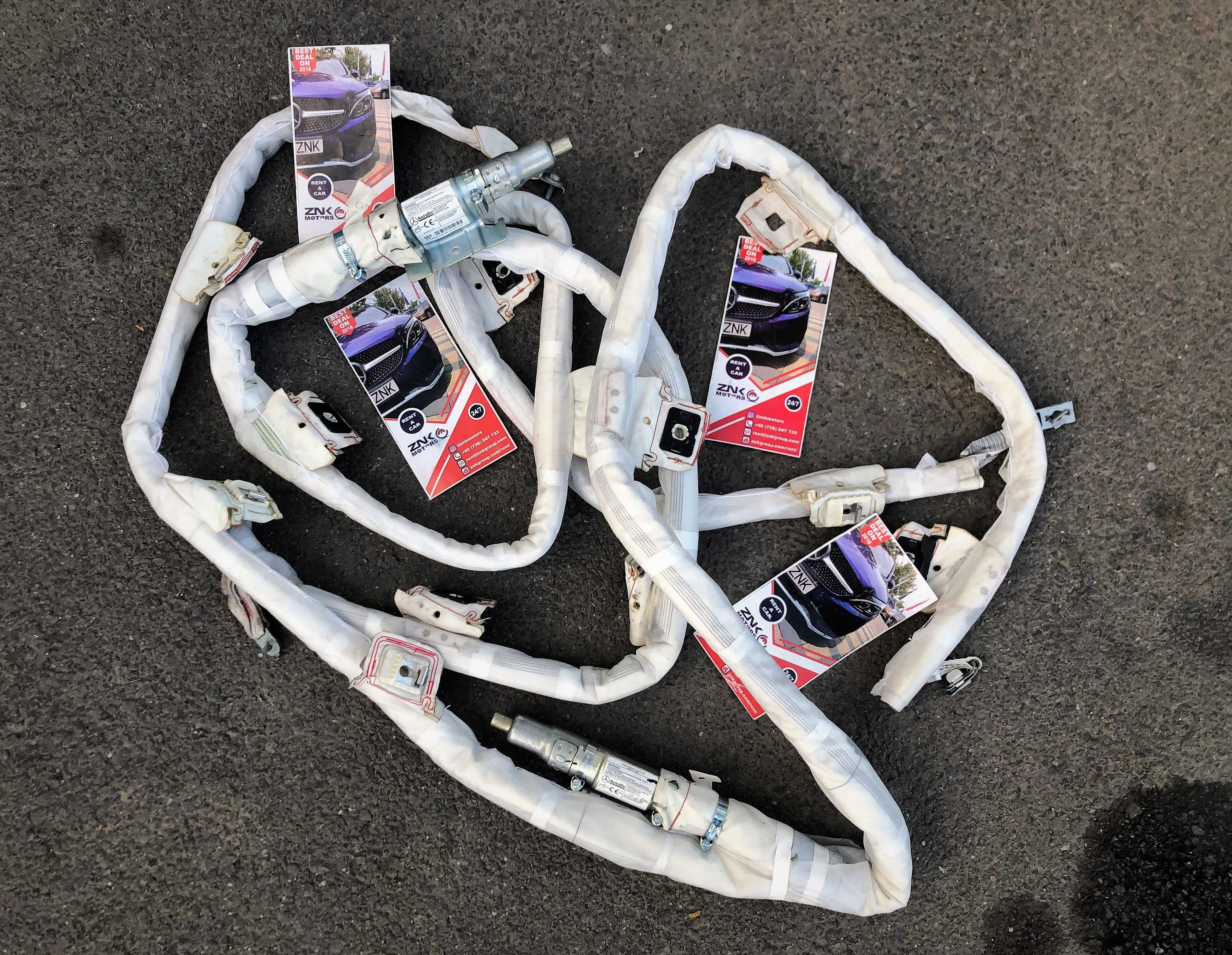 Mercedes Benz ML GLE GL GLS kit airbag volan pasager cortine centuri