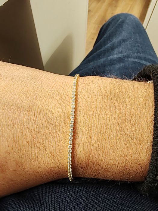 Brățară unisex Aur 14k Gr 3,13 cod 863
