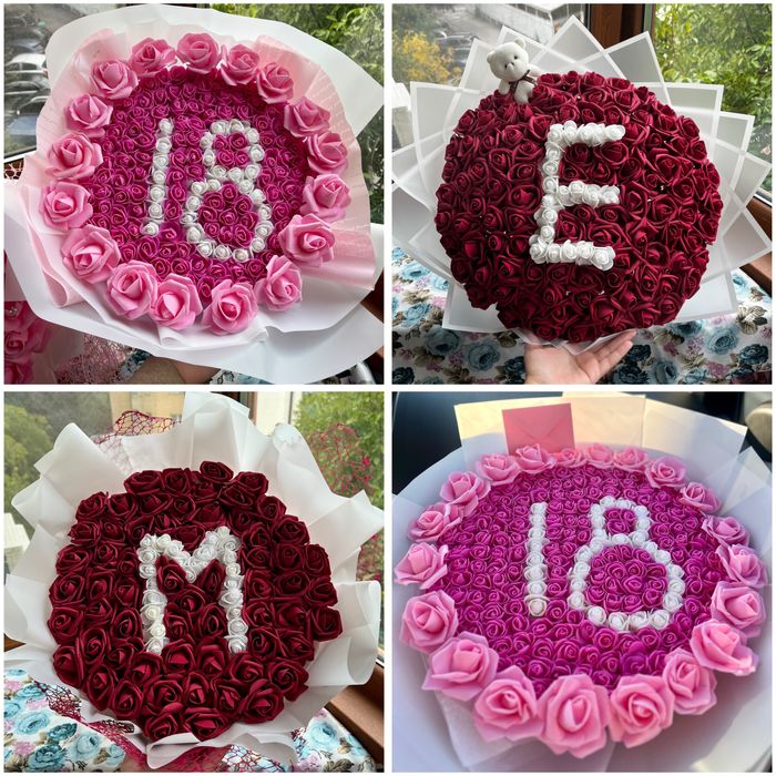 Букет от вечни рози