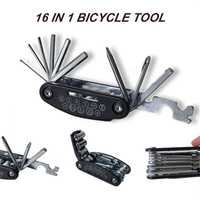 Мултифункционален инструмент ключ за ремонт на  колело, велосипед