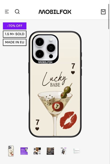 Чисто нов калъф на mobilfox iphone 16 pro max