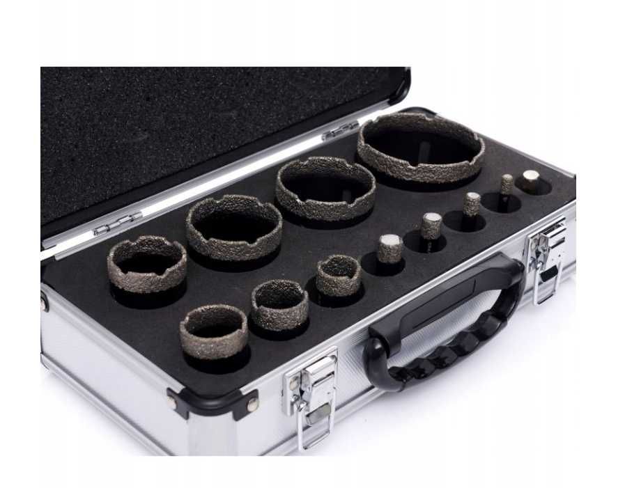 Set carote diamantate piatra gresie faianta beton 6-68mm M14 12piese