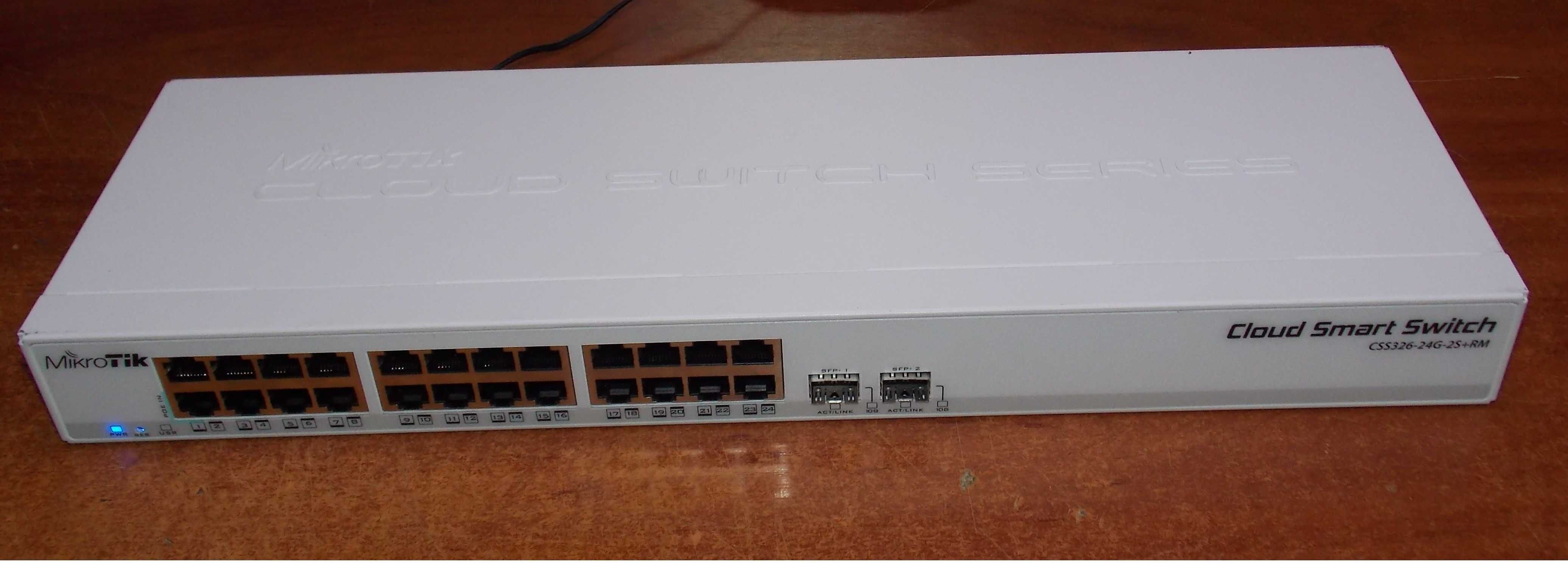 MikroTik CRS326-24G-2S+RM birinchi qol