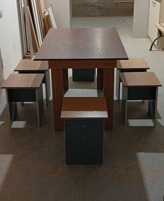 1 шт стол и табуретка 6 шт комплекть