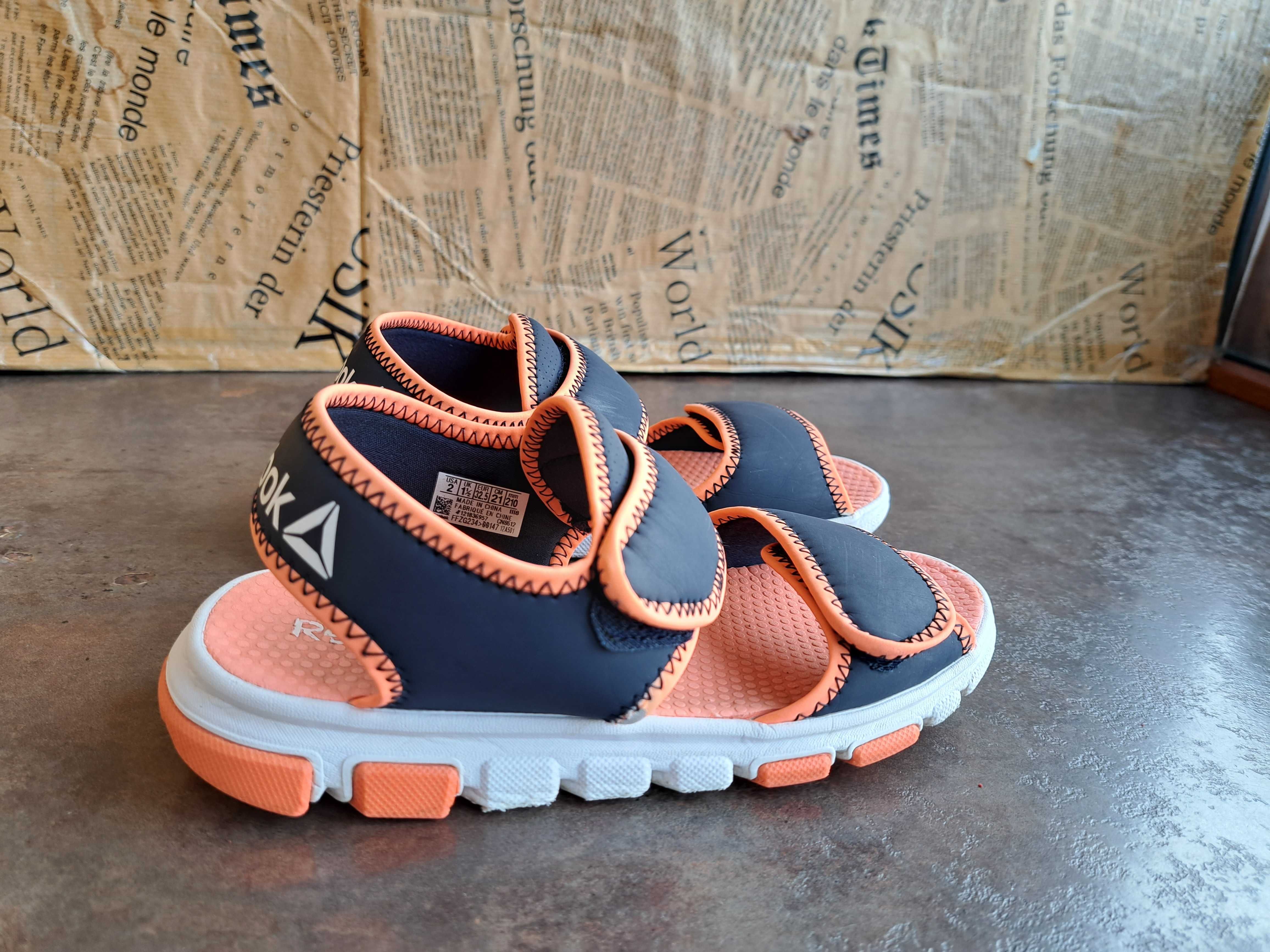 детски сандали,REEBOK,летни отворени обувки,гумени за момиче,рибок32,5