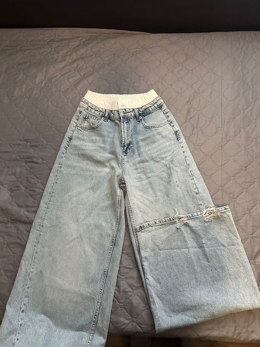 Дамски дънки KARMA - wide leg