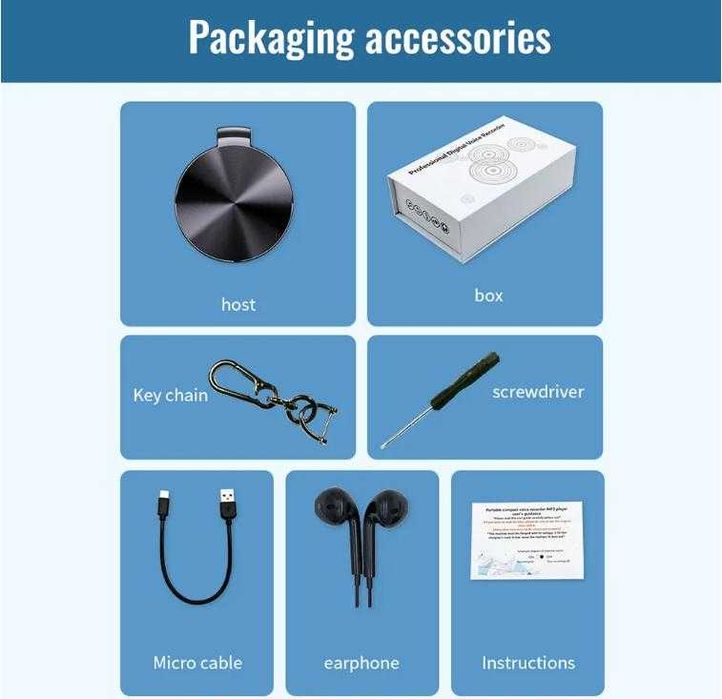 Автомобил MP3 Плеър DSP 8Ядрен Микрофон Диктофон Глас Контрол Рекордер