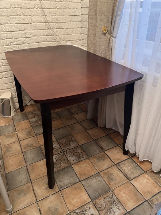 Стол обеденный, раздвижной, в цвете венге