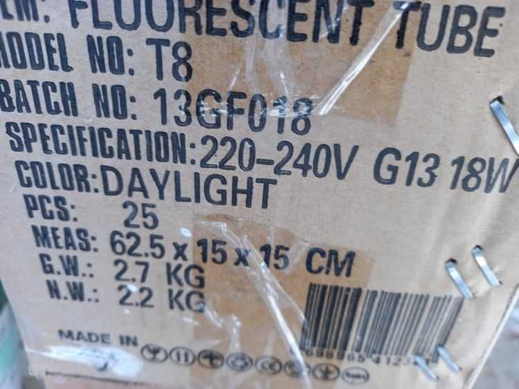 Продавам нови луминисцентни лампи заедно с осветителните тела