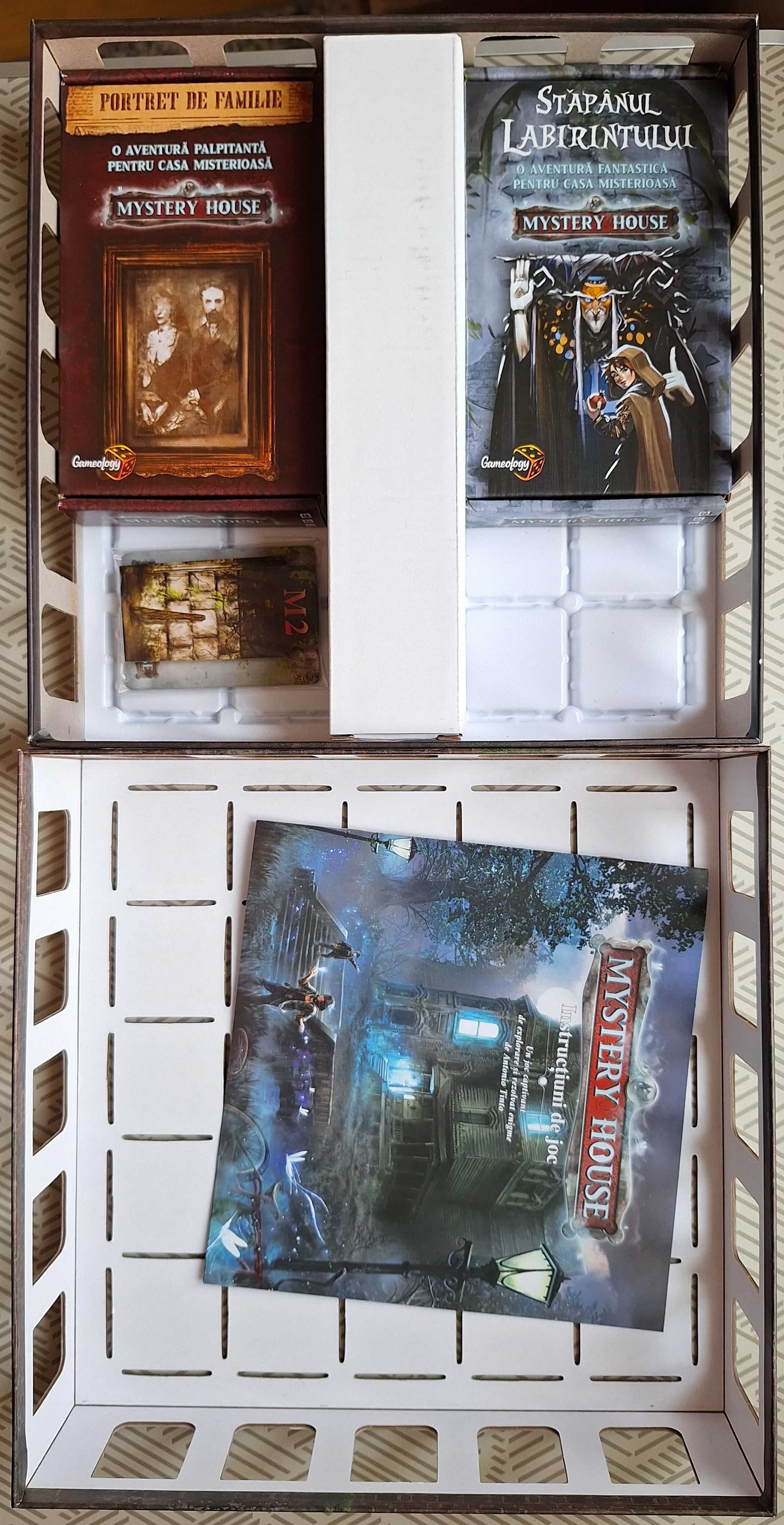 Joc ingenios tip escape room MYSTERY HOUSE Aventuri la cutie, romana