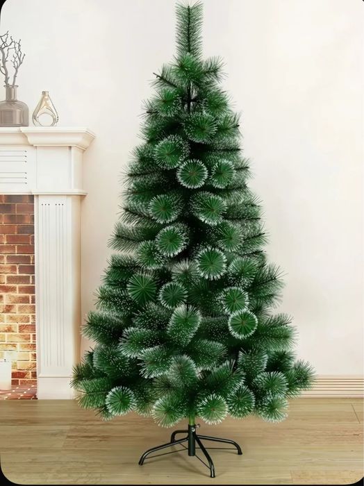 Елка 1.5 м мишура 1 ,8 м елочные шары золотистые набор из 100 шаров