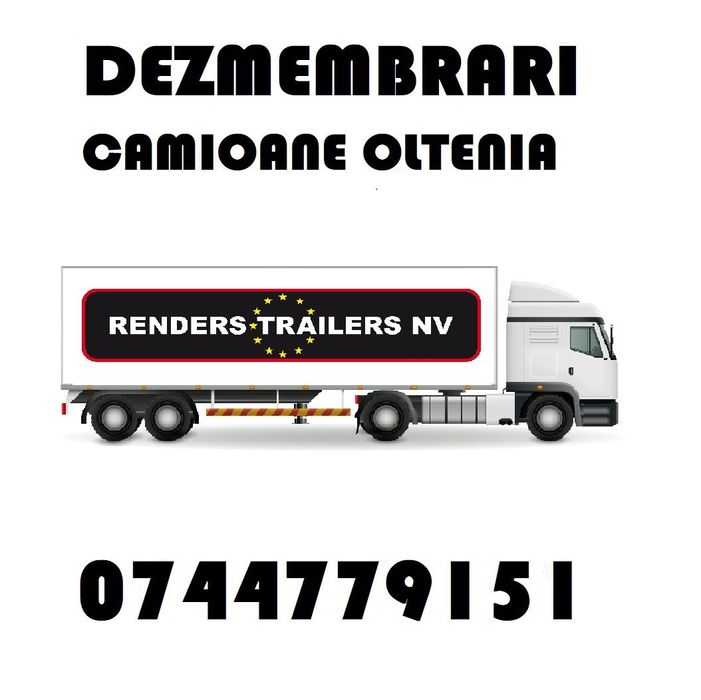 Piese Dezmembrari Semiremorca RENDERS TRAILERS NV : axe , etrieri , butuci , supape , arcuri , structuri , cilindrii