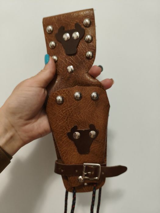 Vestă country esber + holster de pistol western pentru copii 116 size