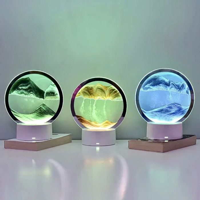 Пясъчна лампа, led sand lamp
