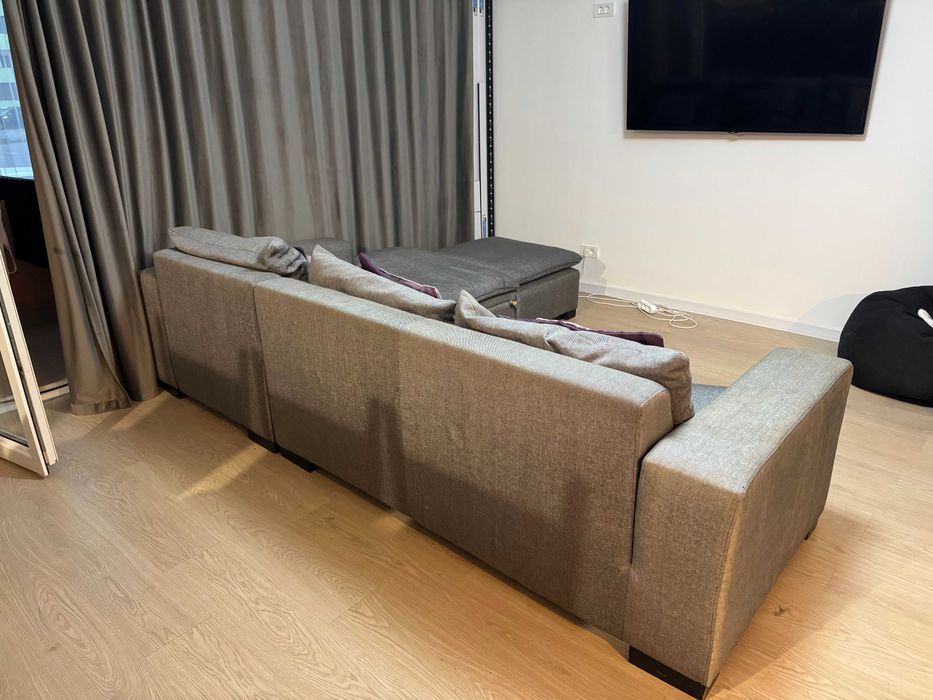 Canapea coltar extensibil gri